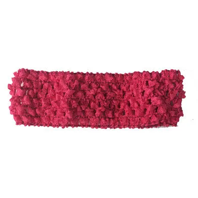 1 1/2" Hot Pink Crochet Headband