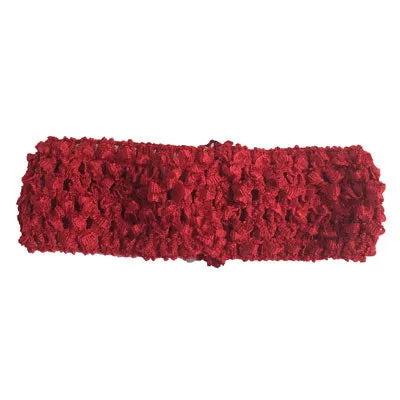 1 1/2" Red Crochet Headband