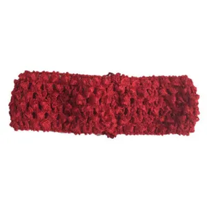 1 1/2" Red Crochet Headband
