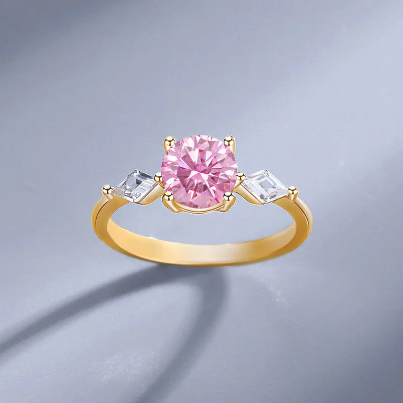1 carat moissanite ring for women 925 sterling silver style elegant ring