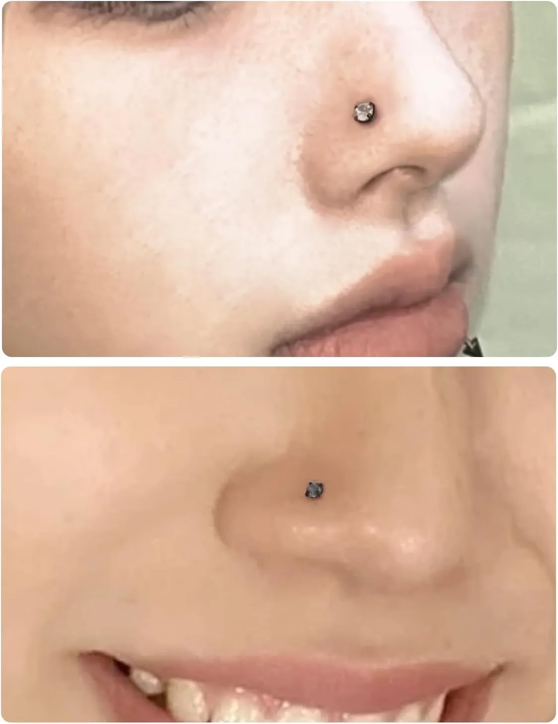 18G 20G Black Nose Rings Studs Piercing Jewelry for Women 316L Surgical Steel L Shaped Screw Straight Diamond CZ Nose Rings Studs Nostril Piercing Jewelry for Women Men Hypoallergenic