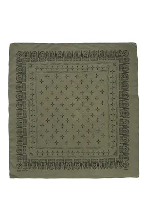 1930's Bandana, Regen Silk, Avocado