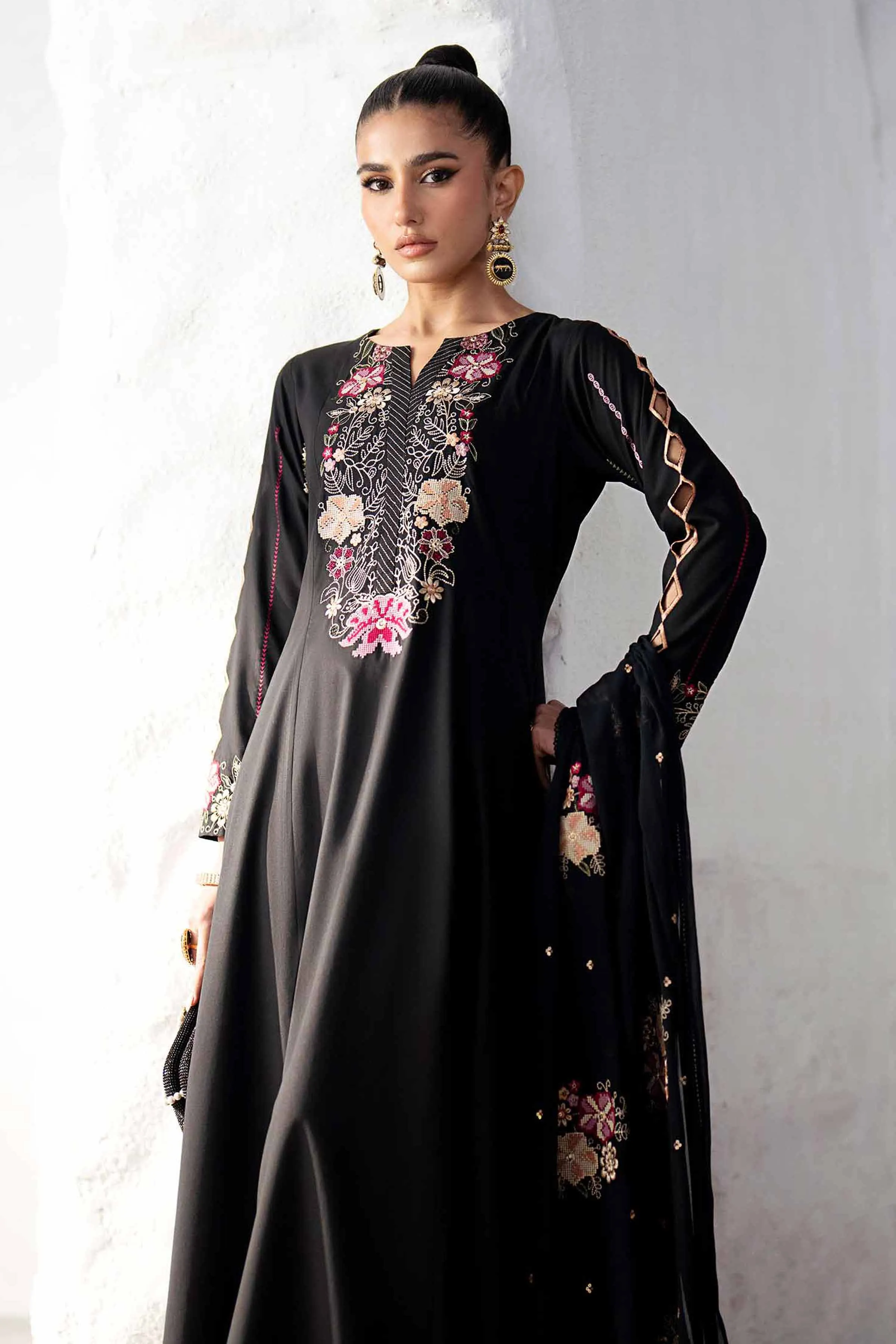 2 Piece - Embroidered Suit - KFS25-10