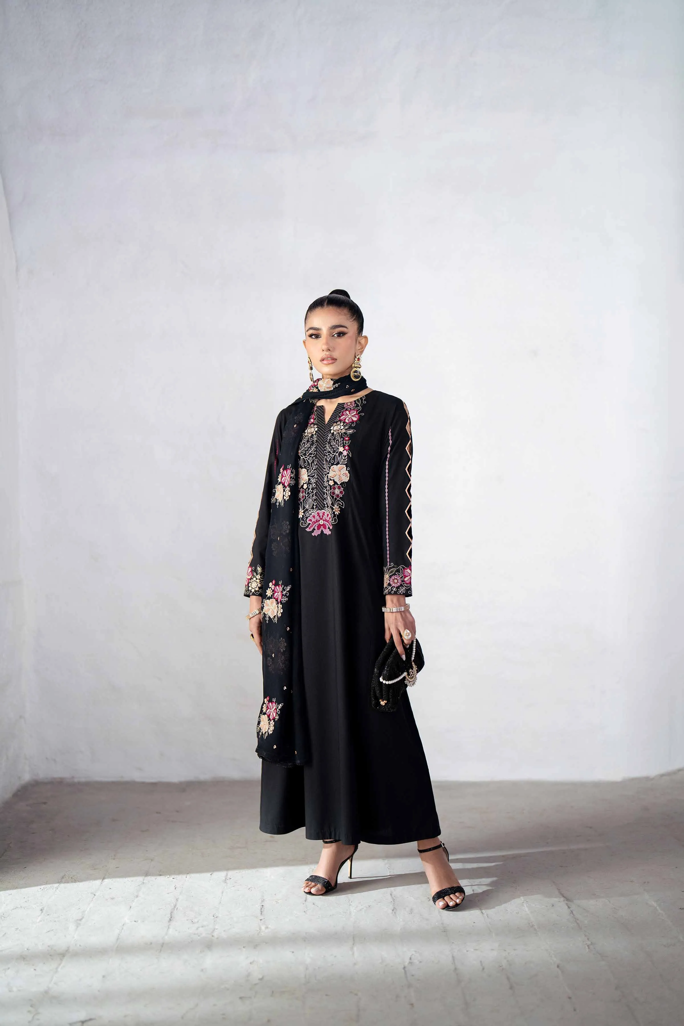 2 Piece - Embroidered Suit - KFS25-10