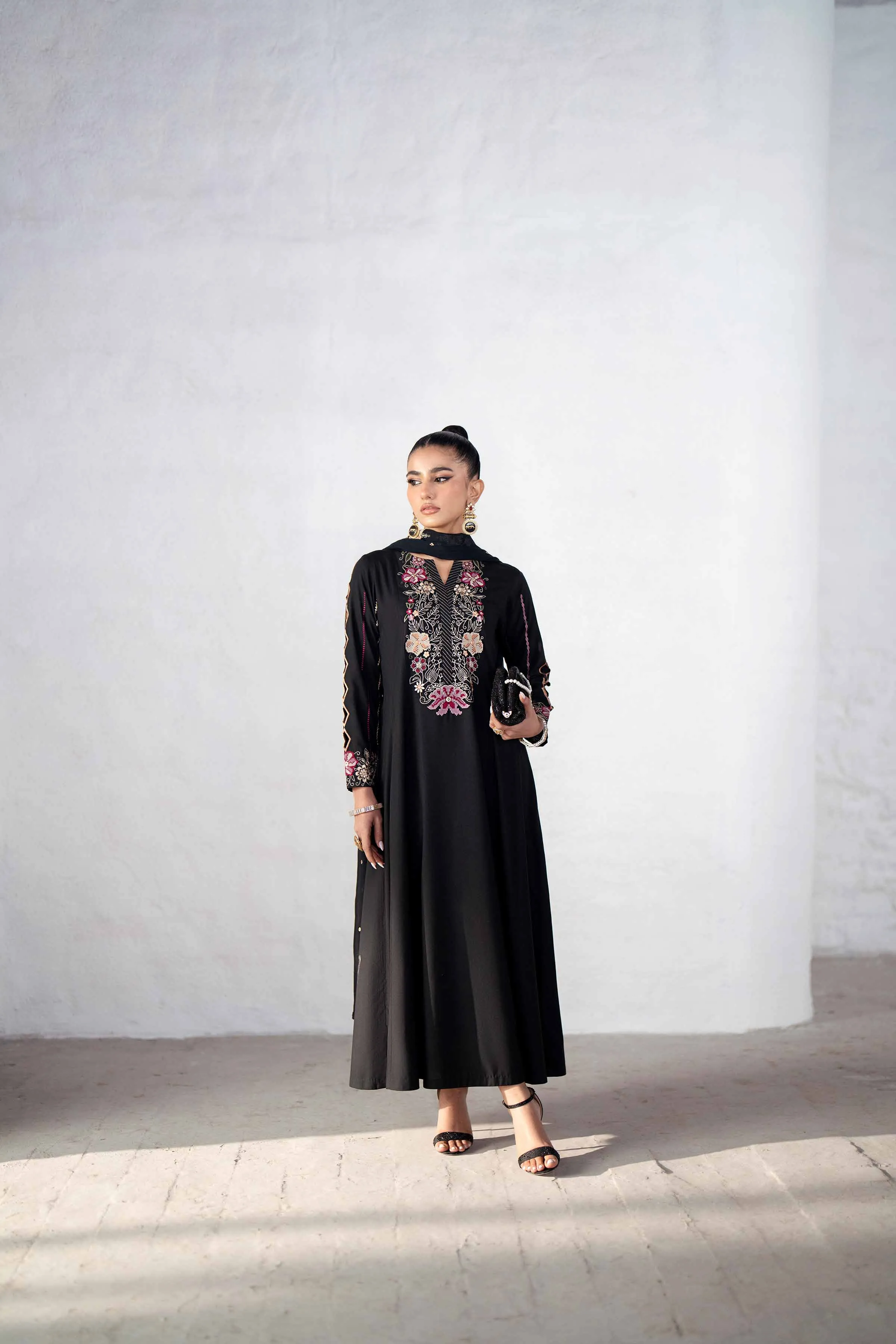 2 Piece - Embroidered Suit - KFS25-10