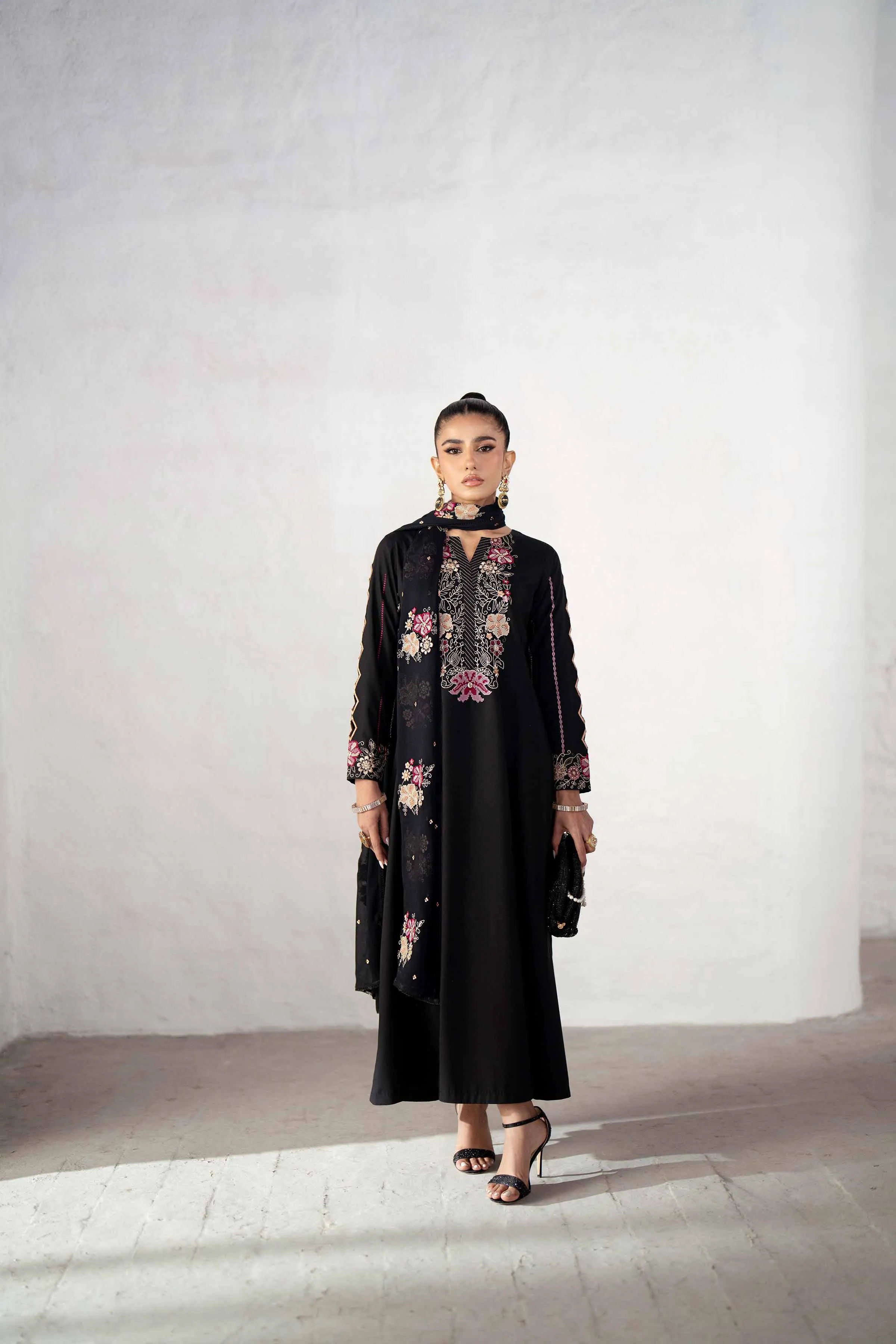 2 Piece - Embroidered Suit - KFS25-10