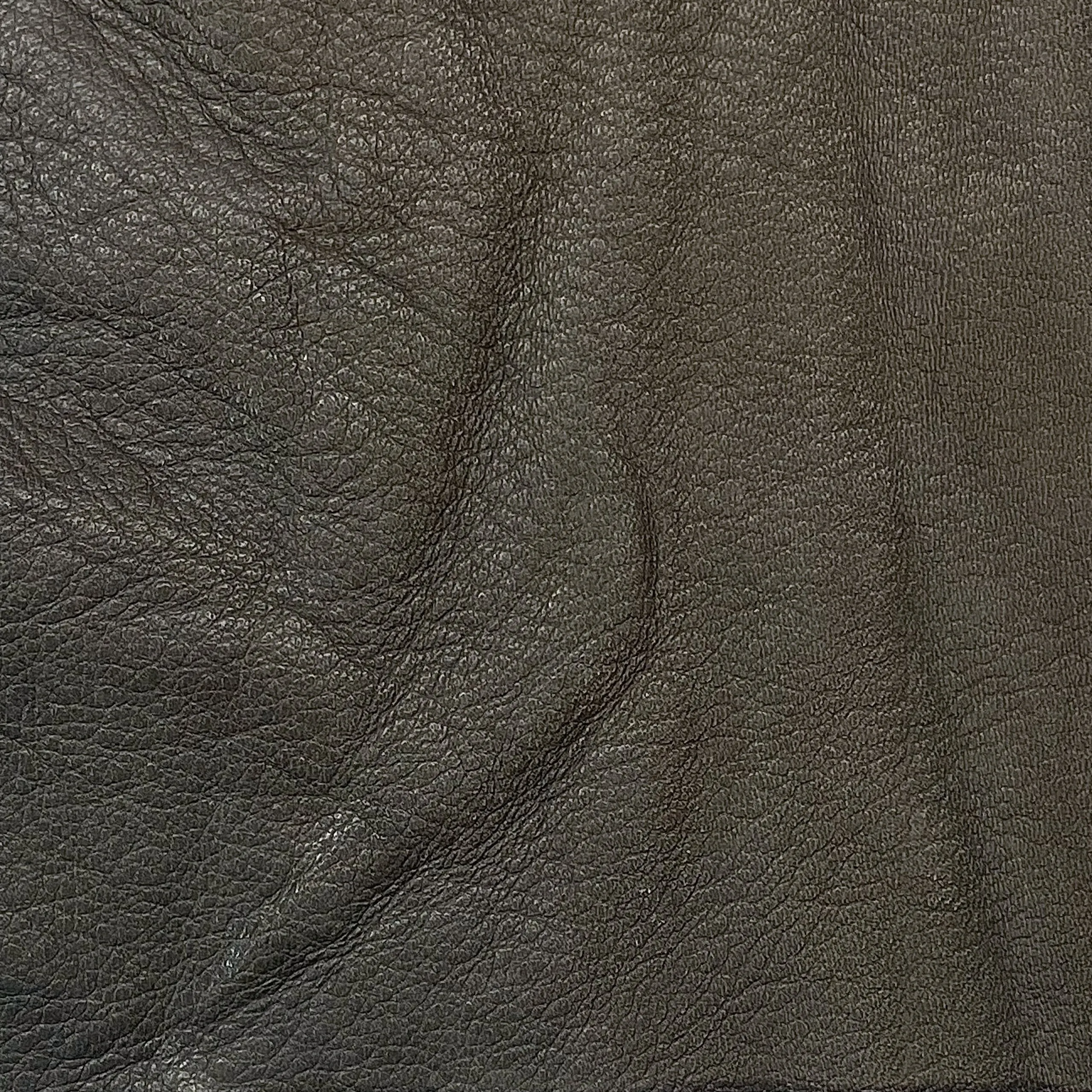 3oz (1.4mm) Pebble Cow Leather - Shadow Grey (per square foot)
