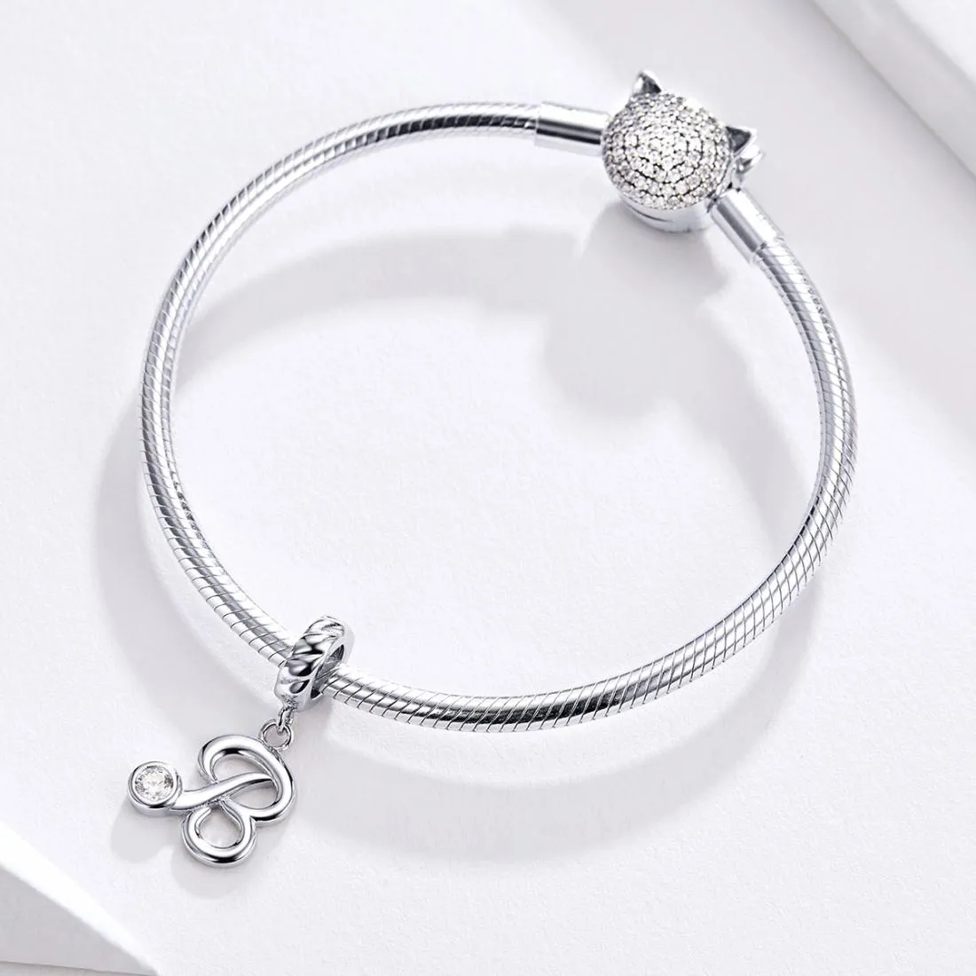 925 Sterling Silver Personalized Letter Pendant For Diy Bracelets And Necklaces Style - X