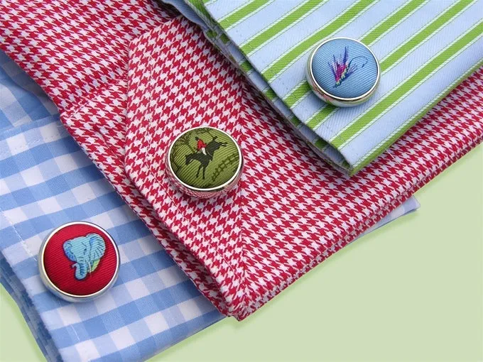 A Wolf in Sheep's Clothing: Cufflinks - Blue