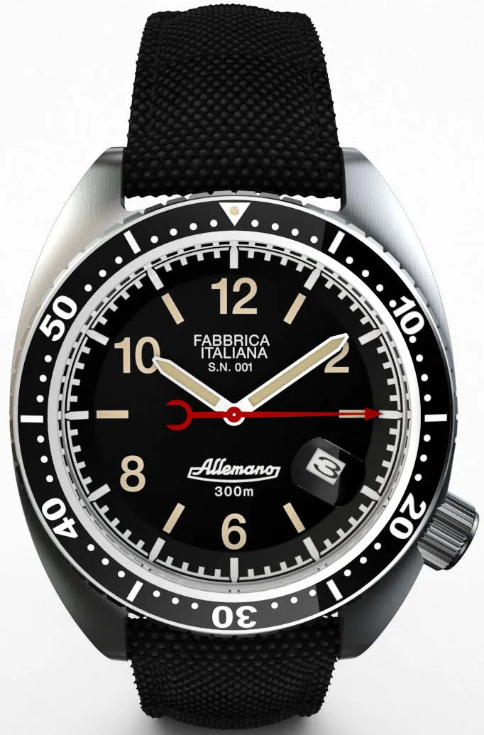 ALM Watch 1973 Diver Shark Black