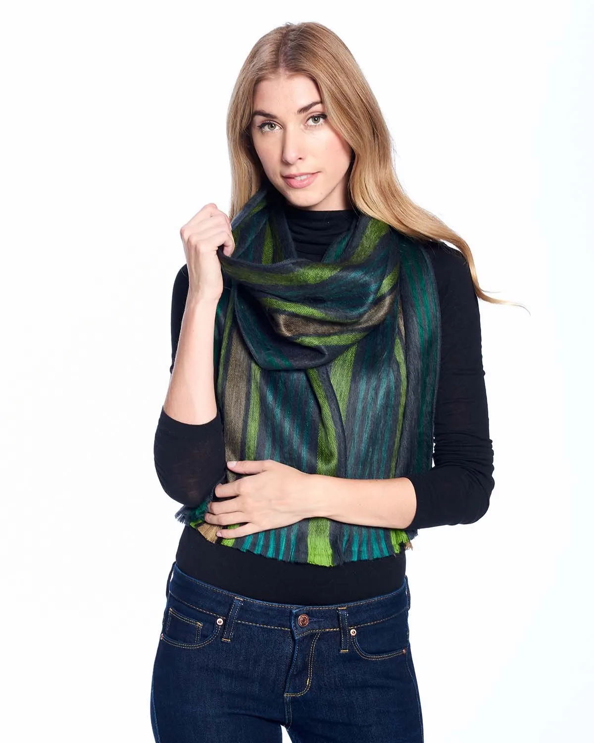 Alpaca Scarf - Forest Moss