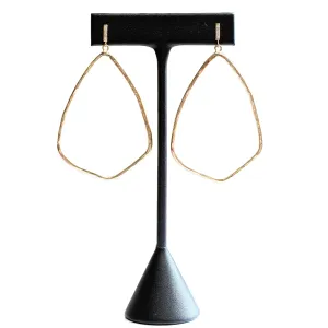 Ava geometric dangles with diamond studs