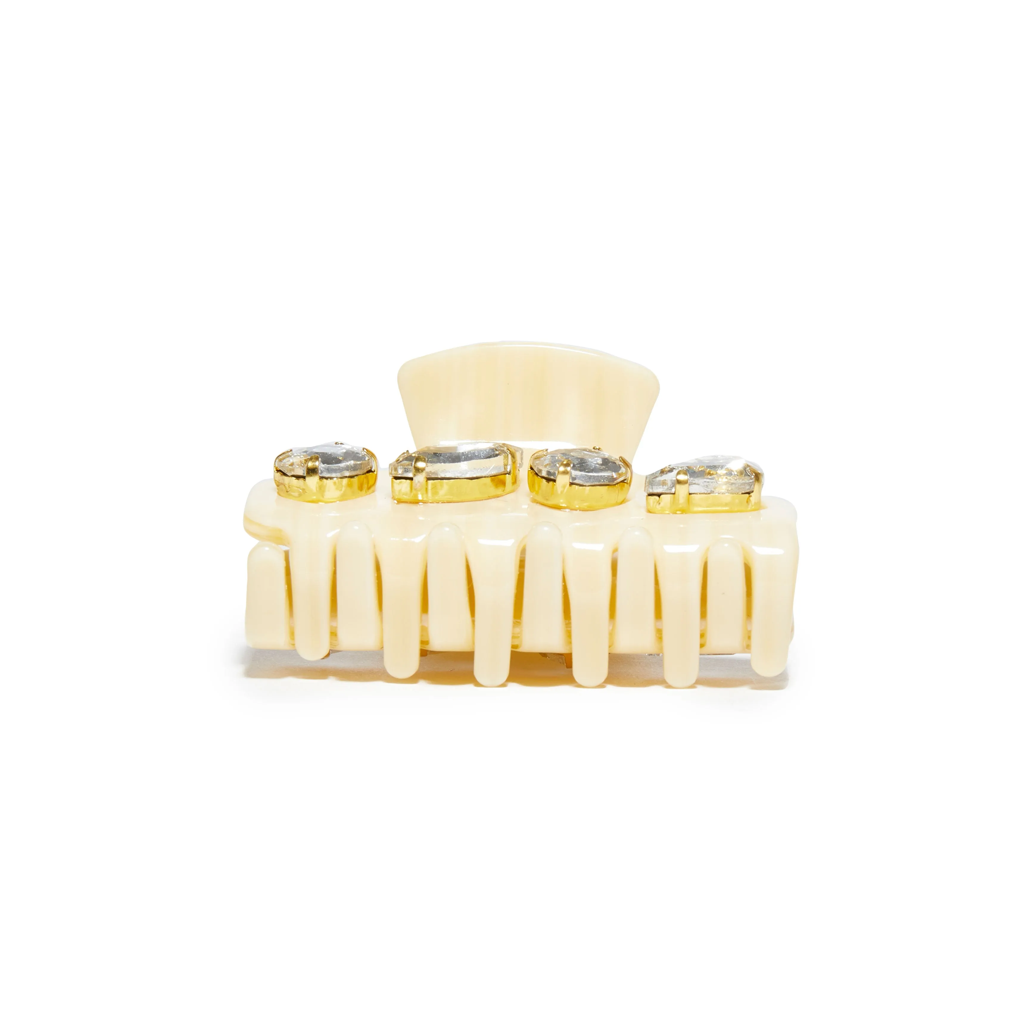 BONE MINI CRYSTAL CLAW CLIP