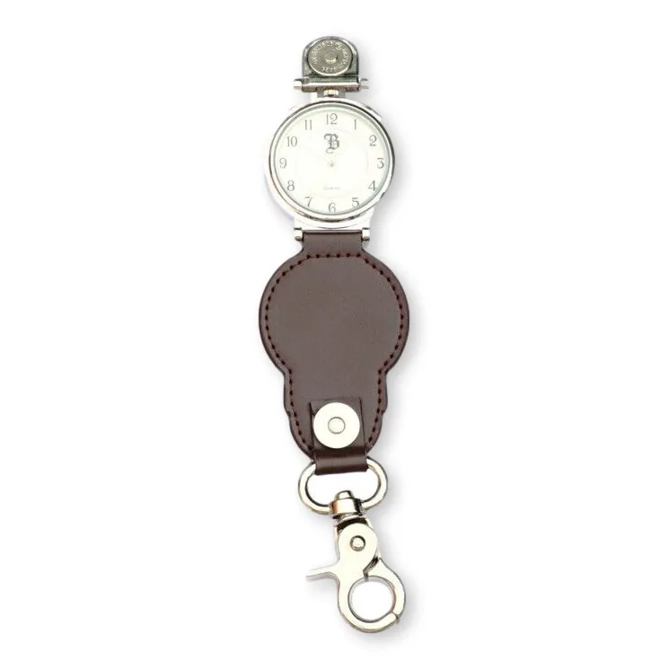 Boxing Hares Brown Leather Fob Watch