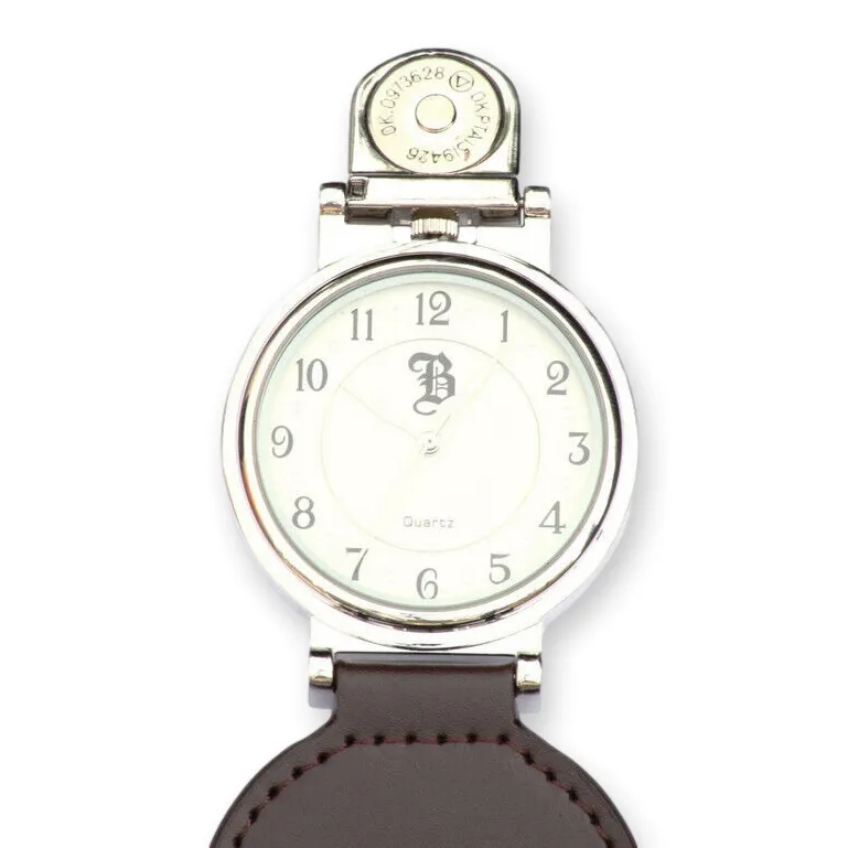 Boxing Hares Brown Leather Fob Watch
