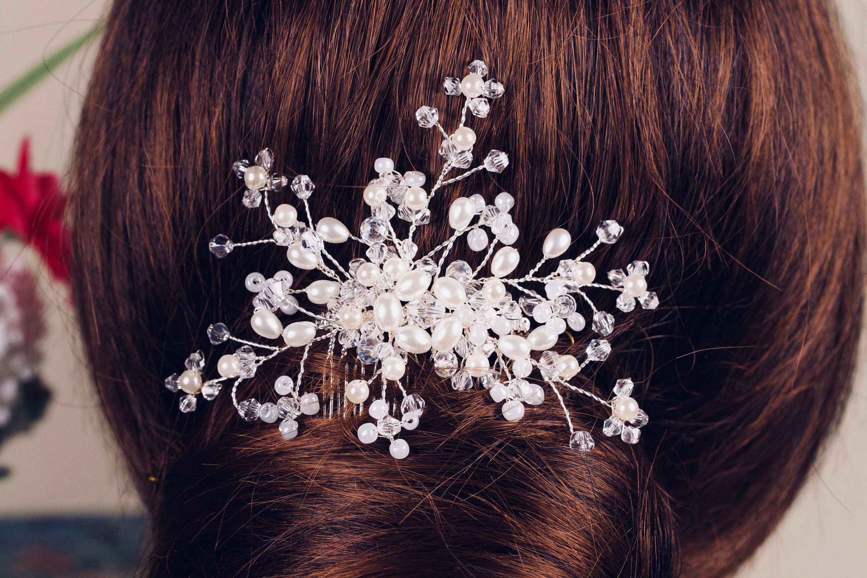 Bridal Hair Comb Crystal hair comb Bridal hair piece Wedding hair piece  Wedding Hair Accessories Wedding Hair Comb Bridal Hair Accessories