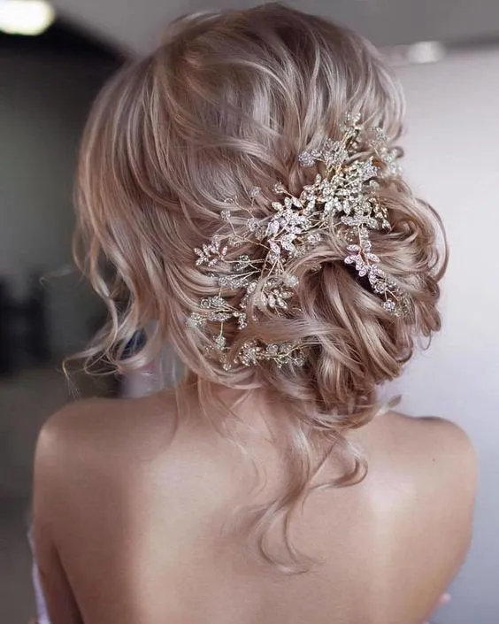Bridal hair piece Silver Wedding hair piece Bridal hair vine Wedding hair vine Bridal hair accessories Gold Wedding hair accessories