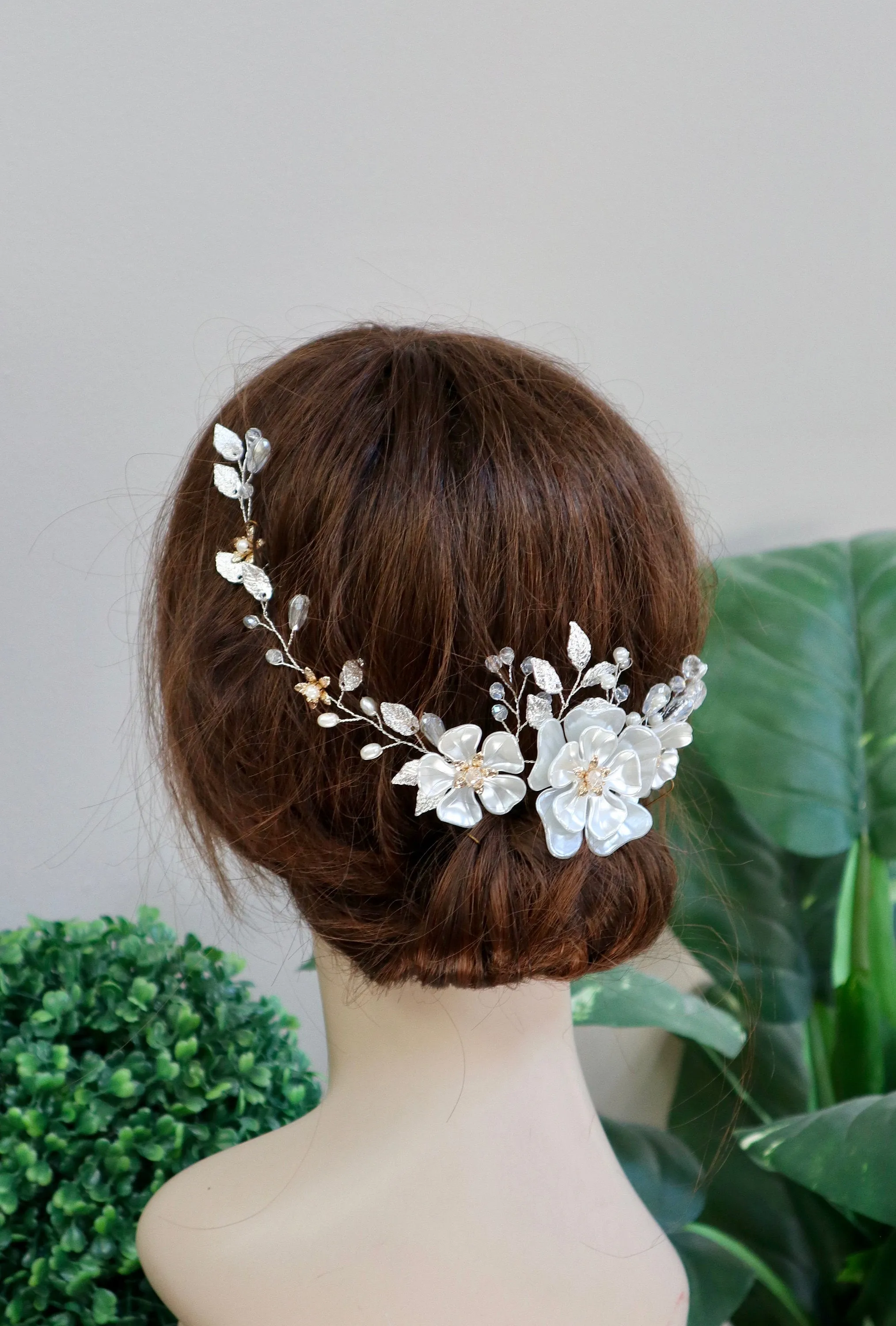Bridal Hair vine  Bridal Hair Accessories Wedding Hair piece  Wedding Hair Accessories Bridal Hair vine Wedding Hair vine Silver Hair vine