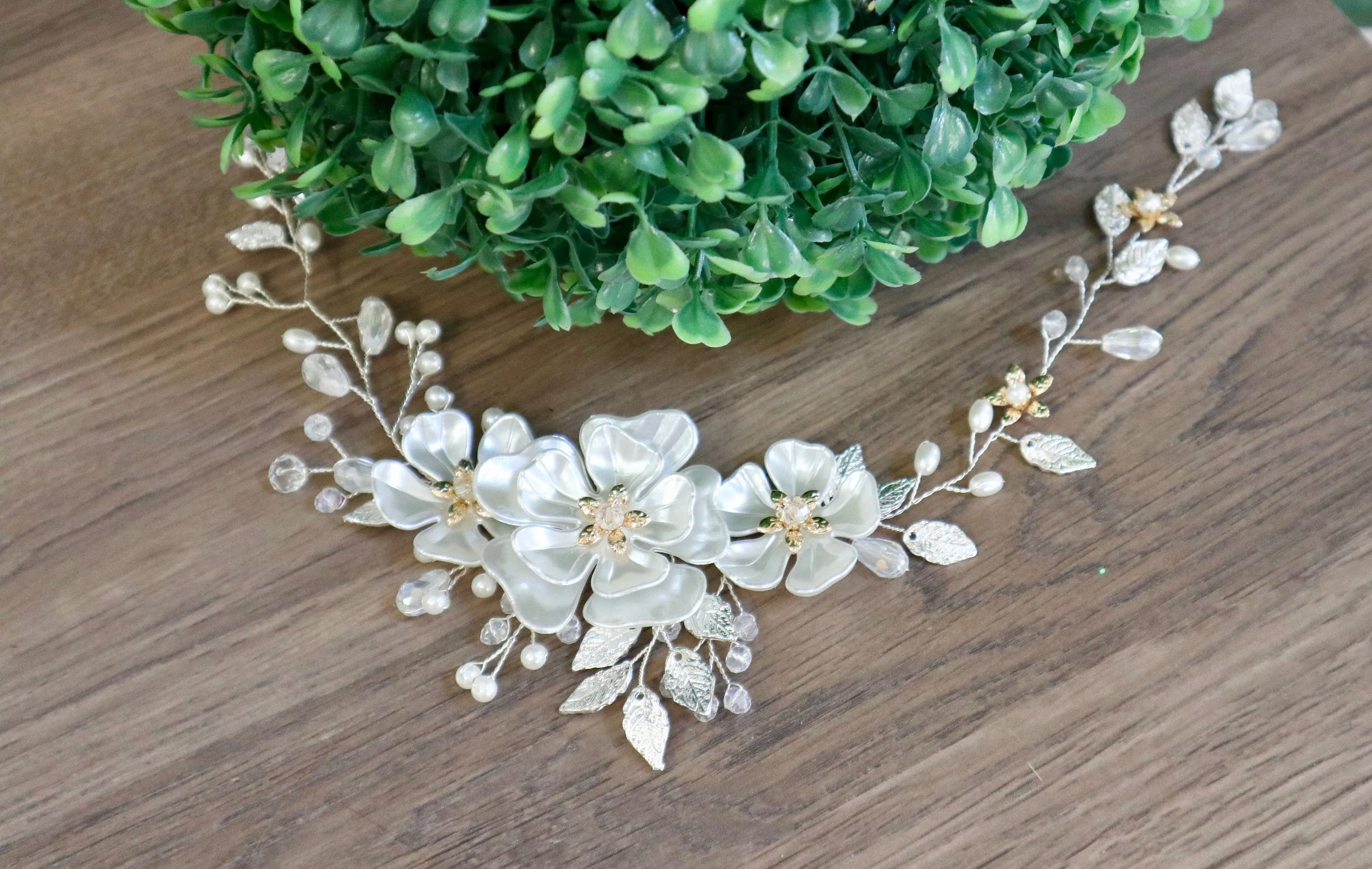 Bridal Hair vine  Bridal Hair Accessories Wedding Hair piece  Wedding Hair Accessories Bridal Hair vine Wedding Hair vine Silver Hair vine