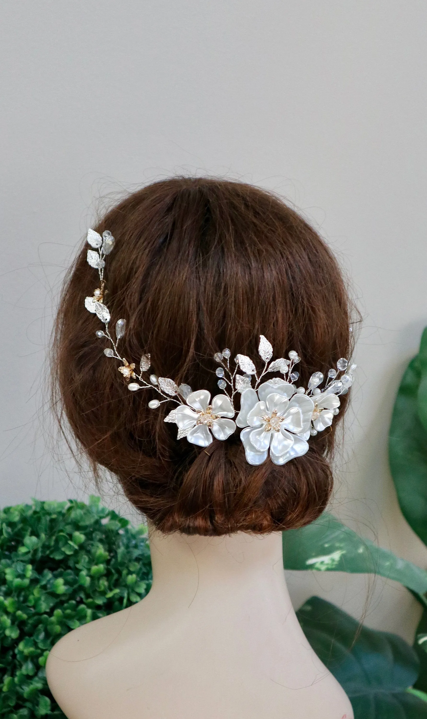 Bridal Hair vine  Bridal Hair Accessories Wedding Hair piece  Wedding Hair Accessories Bridal Hair vine Wedding Hair vine Silver Hair vine