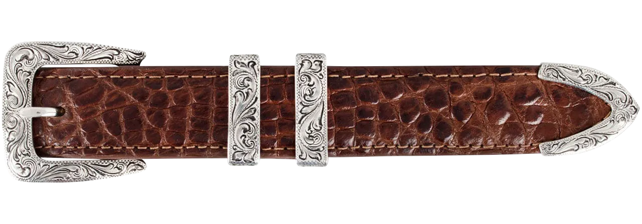 Chacon Denver Engraved 1" Buckle Set