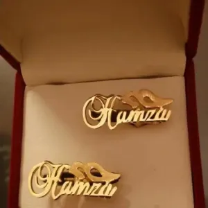 Customized Name Cufflink, Personalize Name Cufflink, Name Cufflink, Custom Name Cufflink, Customize Name Studs (Gift Item, Perfect For Gift