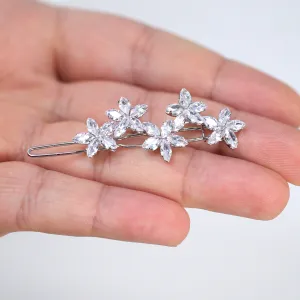 Dainty Shooting Star CZ Hair Clip, Bridal Hair Accessories, Bridesmaid Gift, Wedding Hair Accessory, Bridal Peach Hair Clip