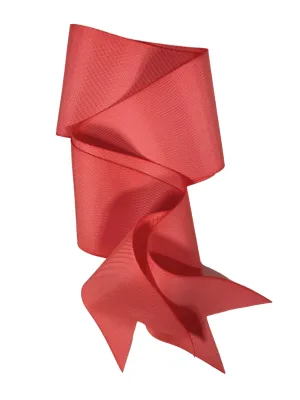 Dark Coral Grosgrain Ribbon - Wide & Short