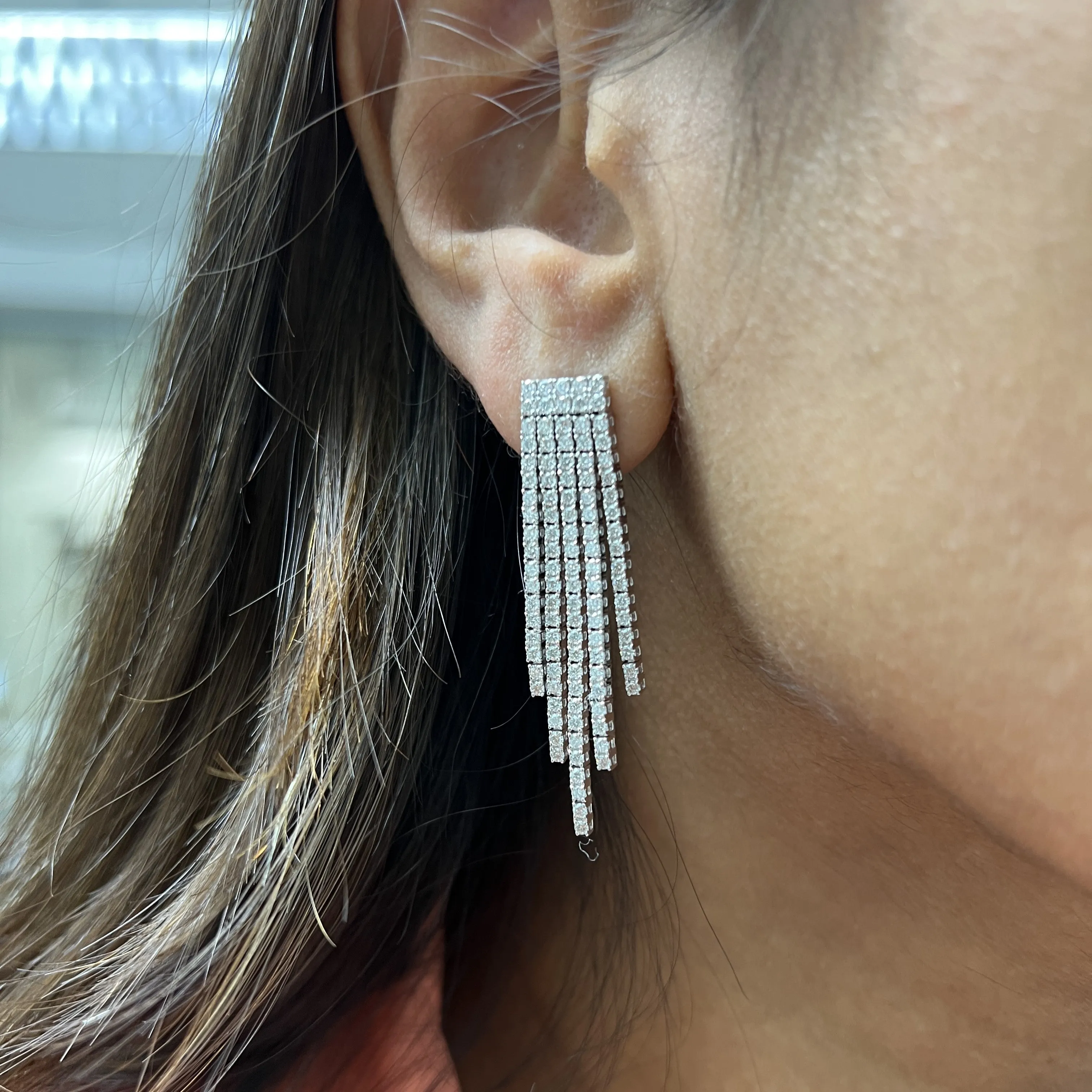 Diamond Waterfall Earrings