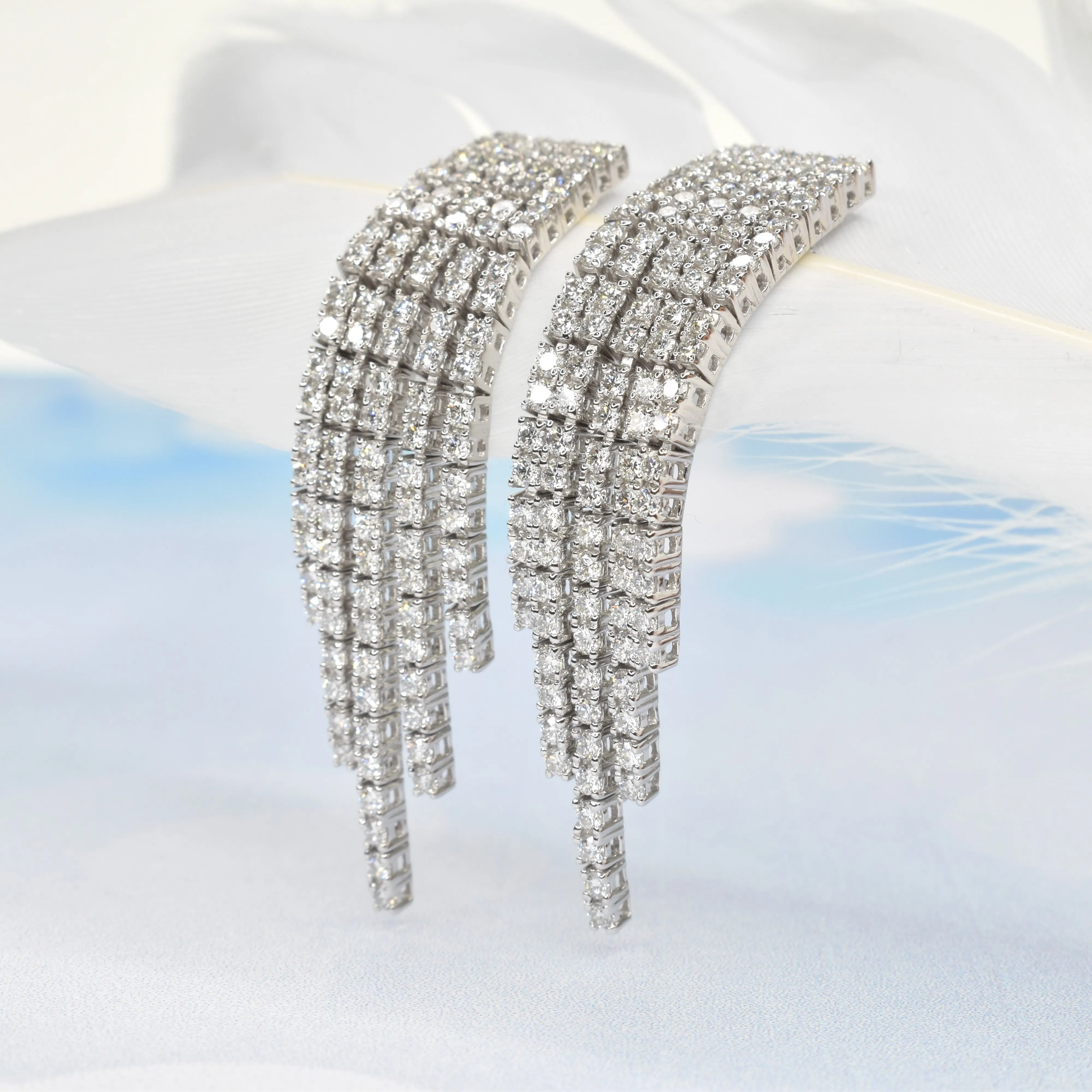Diamond Waterfall Earrings