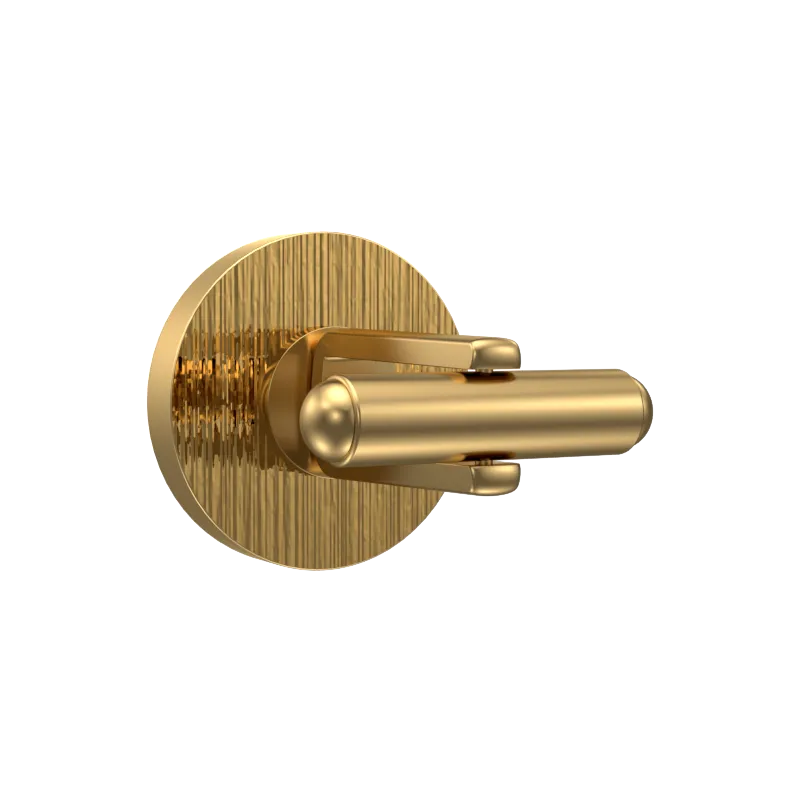Enchanted Luxe, Classic Cufflink Set with CZ Diamonds, 18kt Gold Plating and Enamel on Brass.