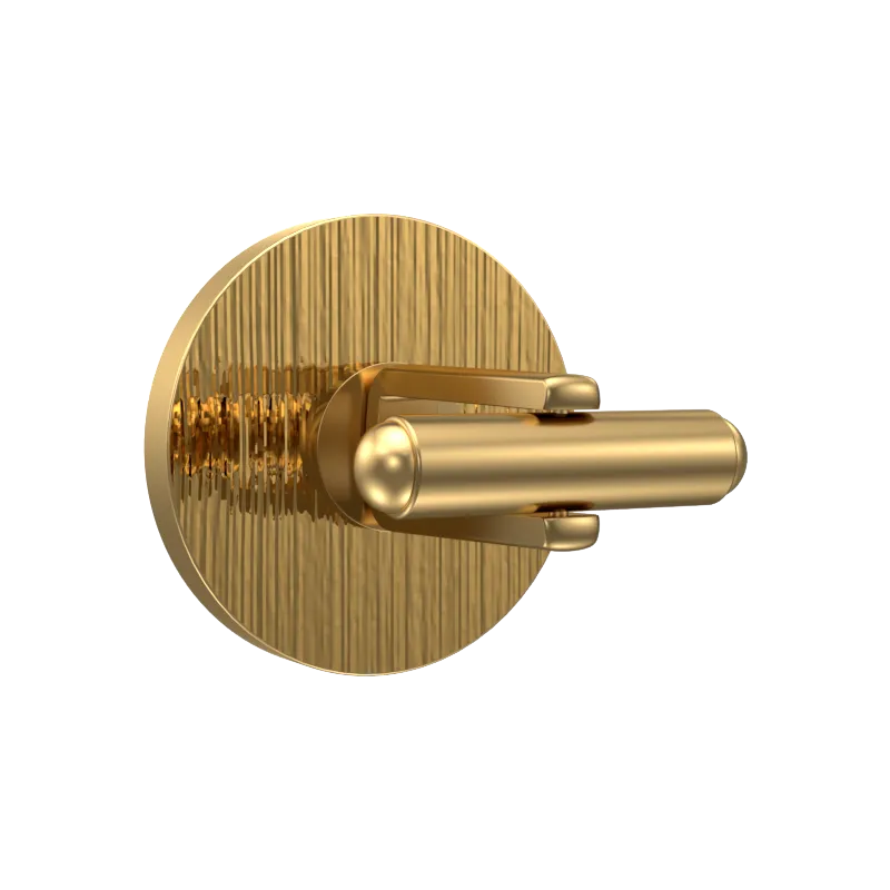 Enchanted Luxe, Classic Cufflink Set with CZ Diamonds, 18kt Gold Plating and Enamel on Brass.