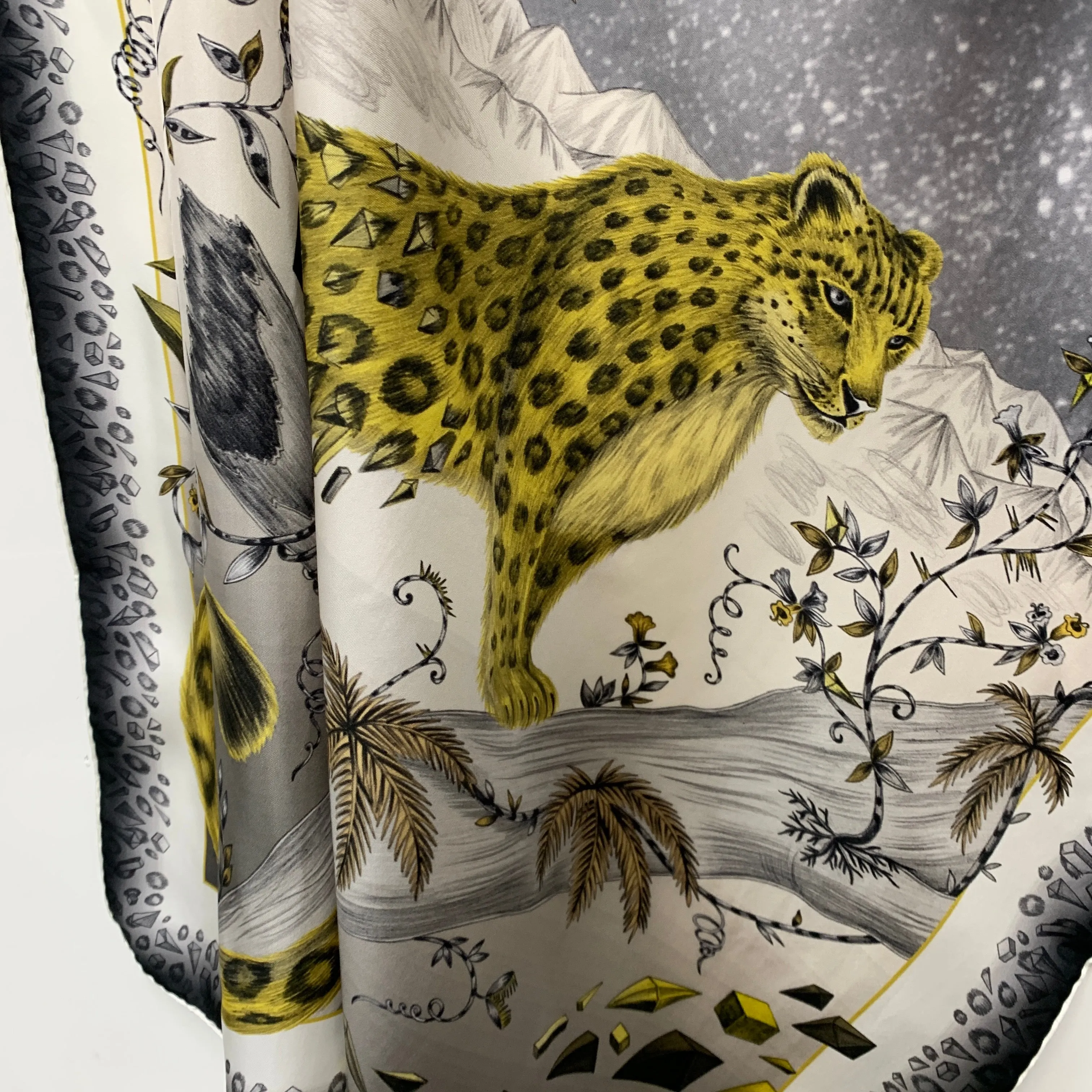 ES-1025 "HIMALAYA" - EMMA SHIPLEY FEAT. ATELIER SWAROVSKI DIGITAL PRINT SILK SCARF. MADE IN ITALY
