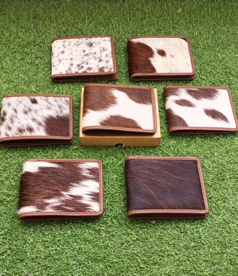 Exclusive Cowhide Leather Wallets For Men Brown bifold Wallet