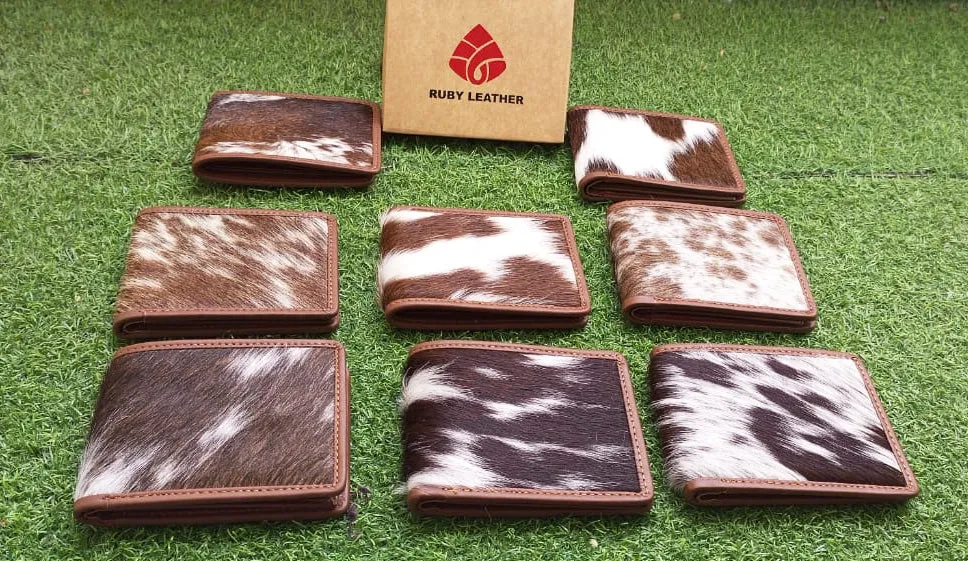 Exclusive Cowhide Leather Wallets For Men Brown bifold Wallet