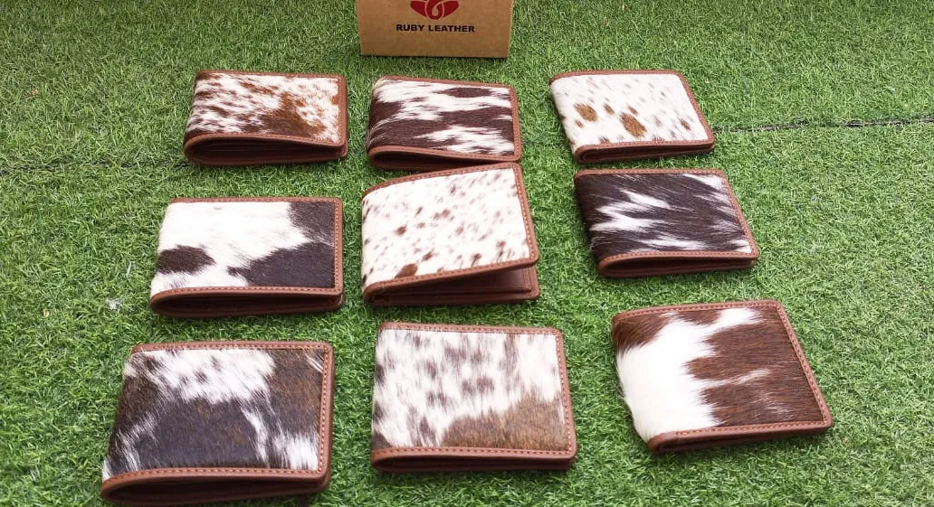 Exclusive Cowhide Leather Wallets For Men Brown bifold Wallet