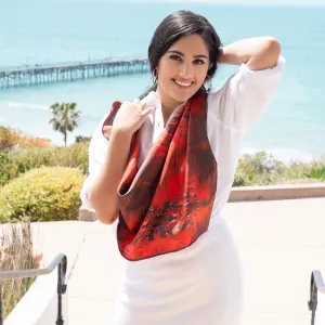 Fire Willow - Square Silk Scarf