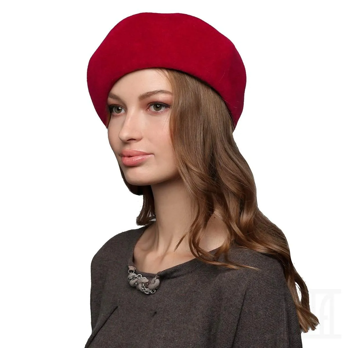 Fur Felt Beret for Women Classic Winter Hat