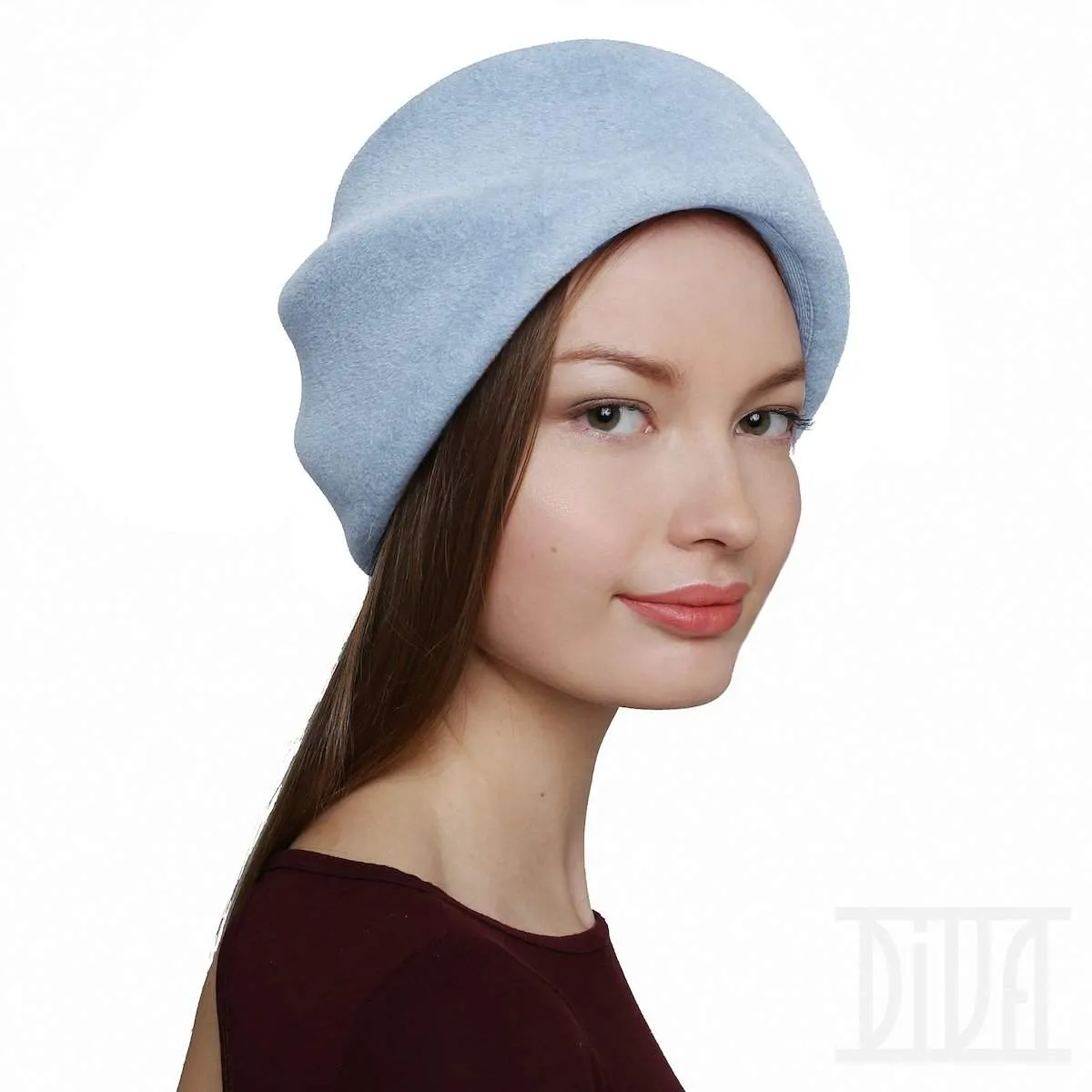Fur Felt Beret for Women Fashion Winter Hat
