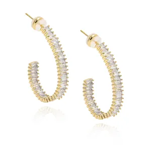 Hazel CZ Hoop