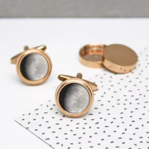 Hidden Moon Phase Twist Cufflinks