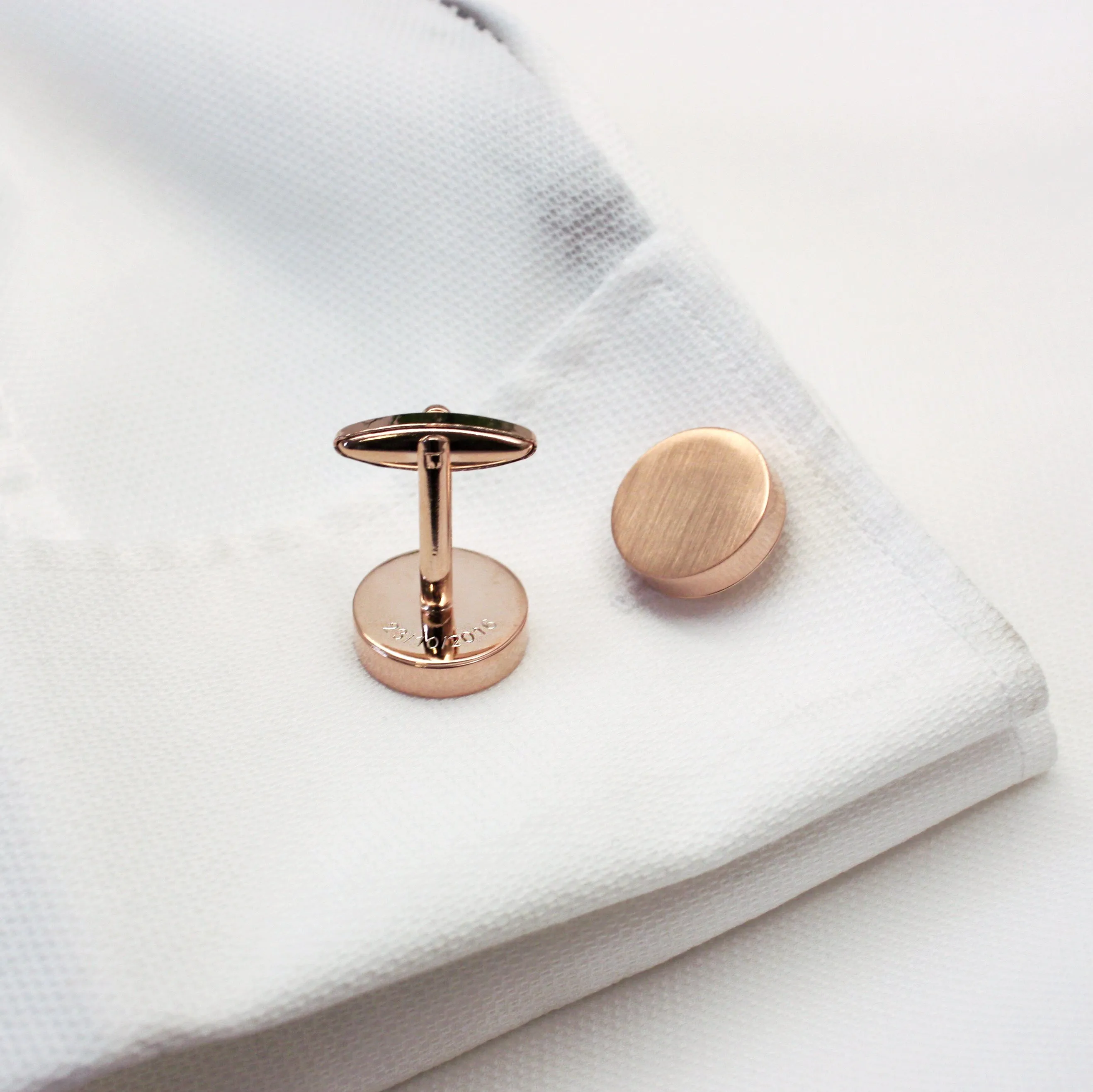 Hidden Personalised Message Twist Cufflinks