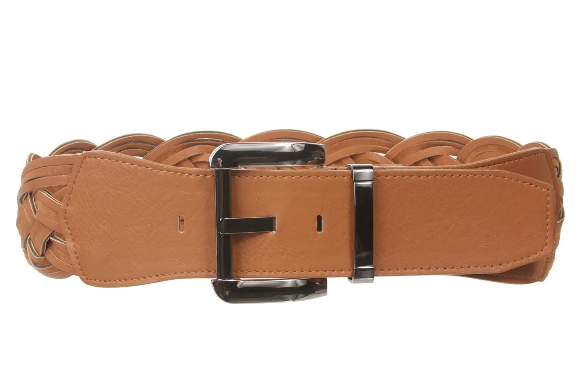 High Waist Braided Woven Fashion Belt