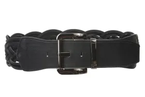 High Waist Braided Woven Fashion Belt