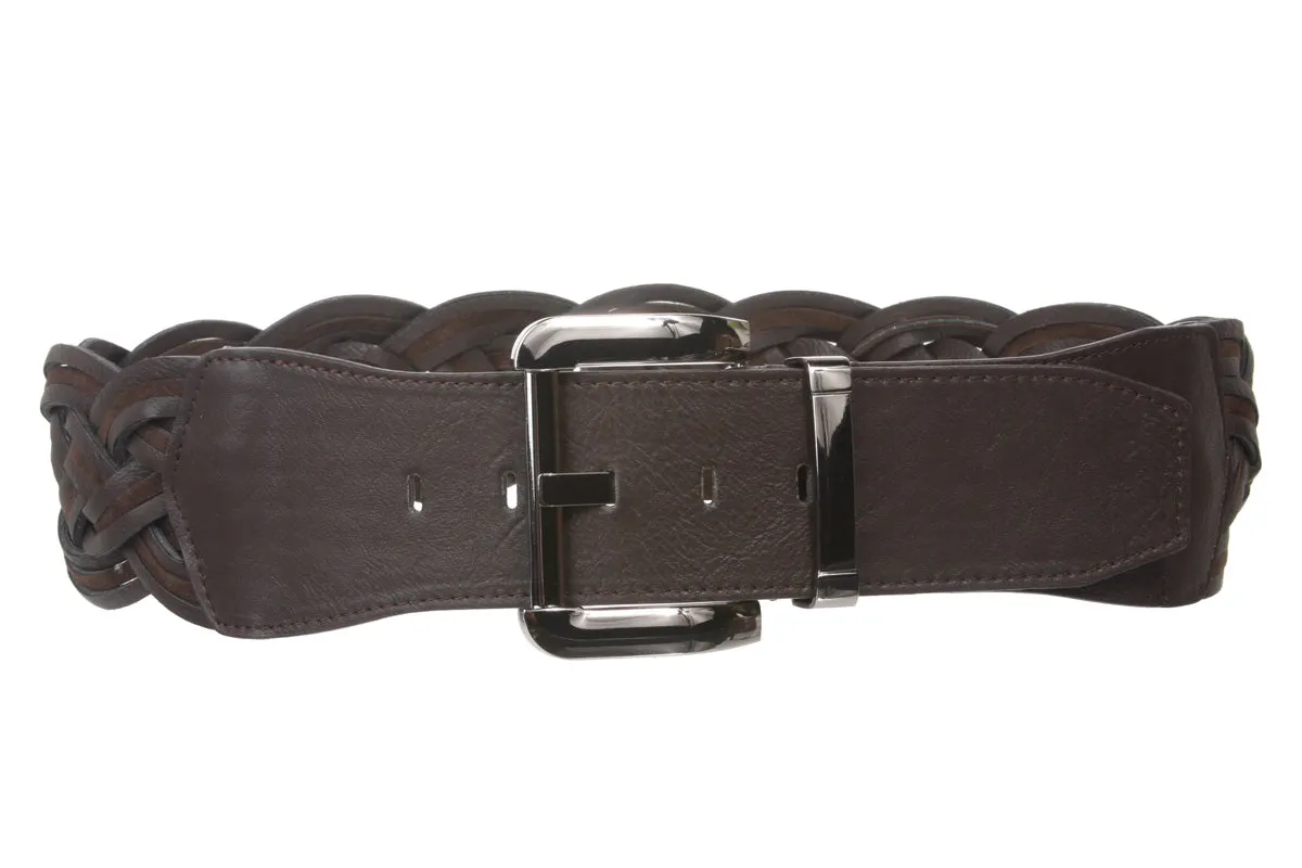 High Waist Braided Woven Fashion Belt
