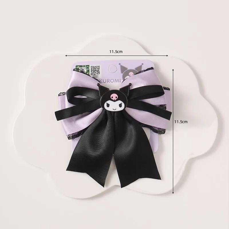 Kawaii Devil Cartoon Purple Black Hair Accesories ON1403