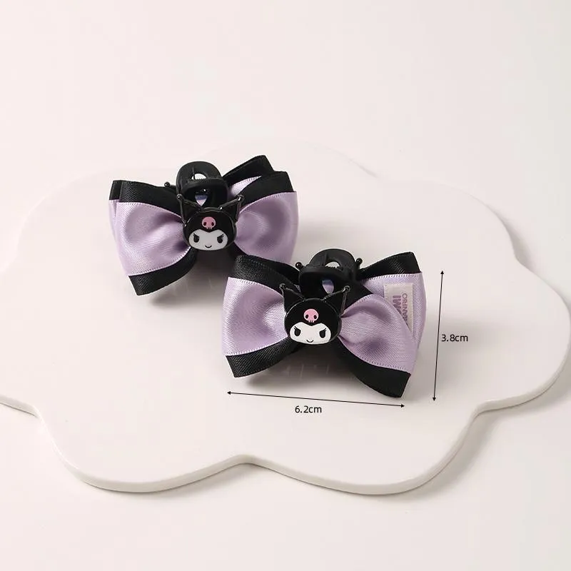 Kawaii Devil Cartoon Purple Black Hair Accesories ON1403