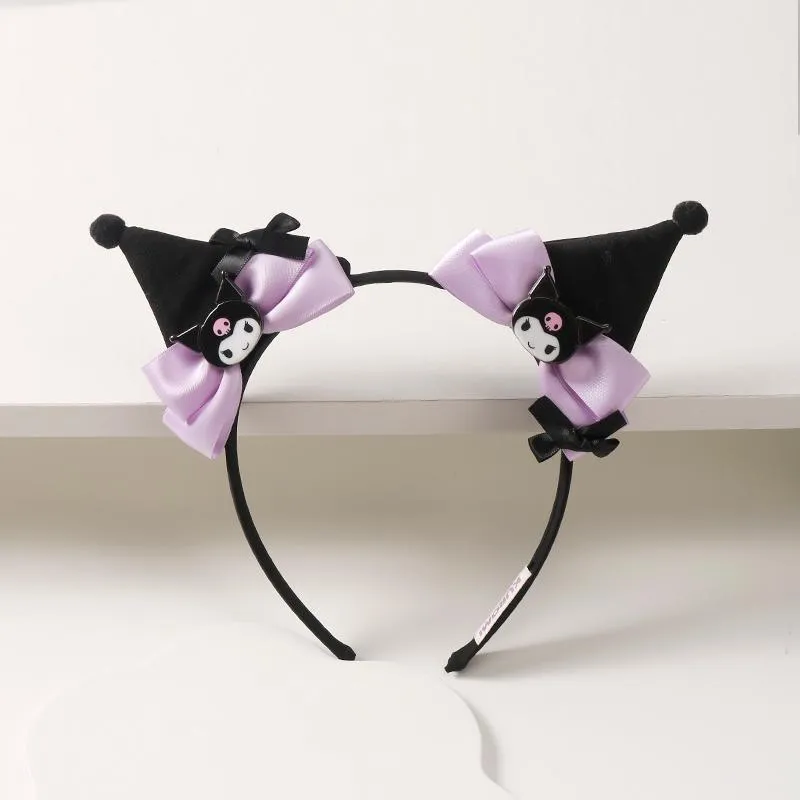 Kawaii Devil Cartoon Purple Black Hair Accesories ON1403