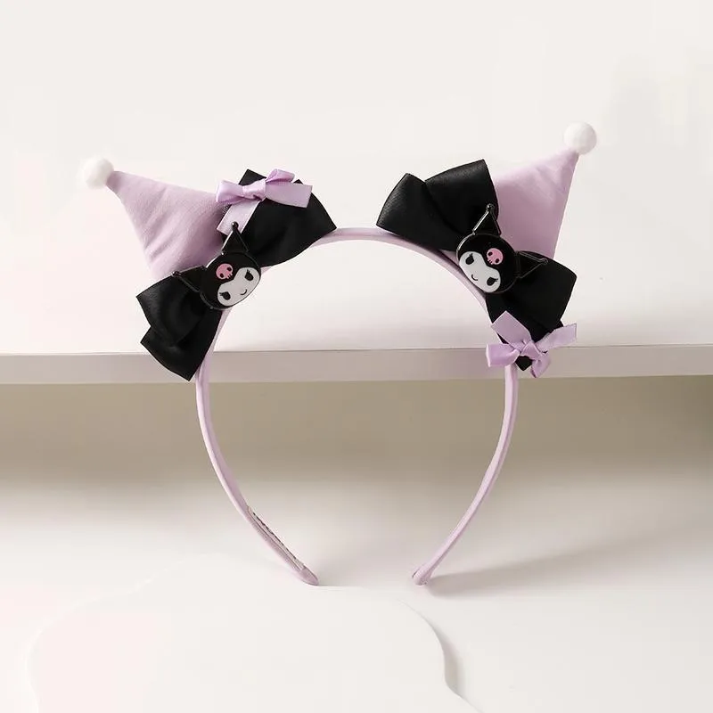 Kawaii Devil Cartoon Purple Black Hair Accesories ON1403