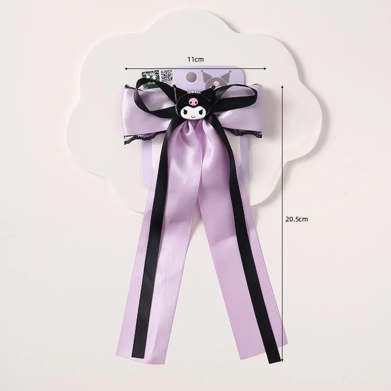 Kawaii Devil Cartoon Purple Black Hair Accesories ON1403